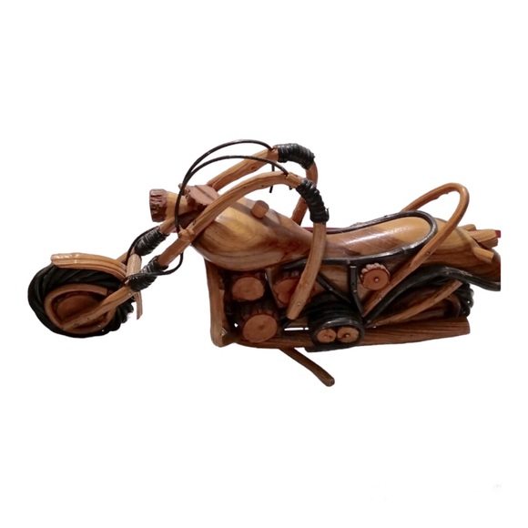 HARLEY DAVIDSON WOOD BIKE😎🏍👍🏻🇺🇸🎸 - Picture 2 of 8